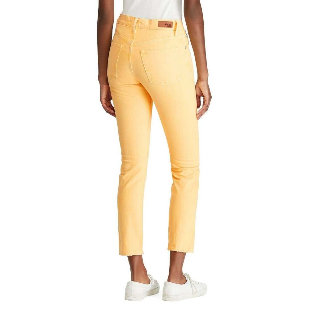 NEW! Polo Ralph Lauren Women's 26 Yellow Callen High-rise Slim Jeans NWT $168 - Picture 3 of 3
